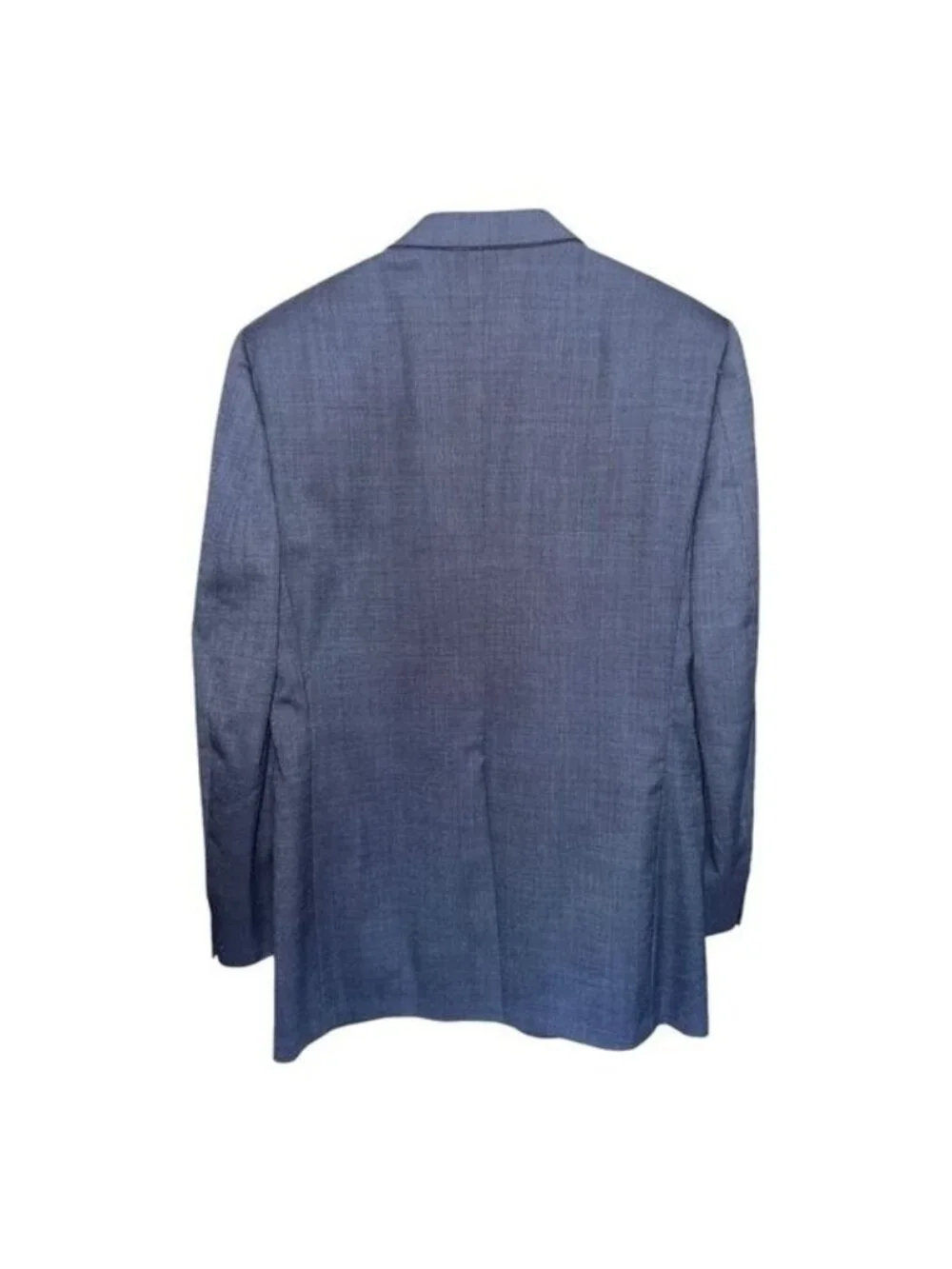 Burberry Blazer Mens XL Blue Two-Button Pure Wool Vintage Classic Formal Wear